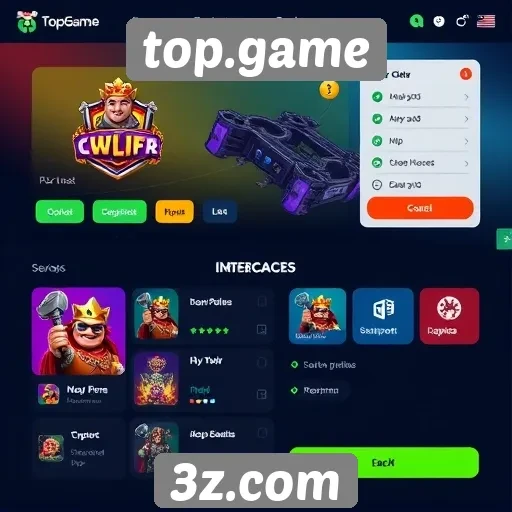 Interface do usuário no top.game ganha atualizações significativas